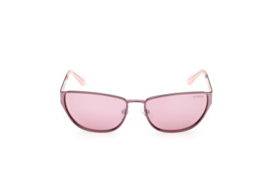 LENTES SOL GUESS ROSADO BRILLANTE ESPEJADOS - 1