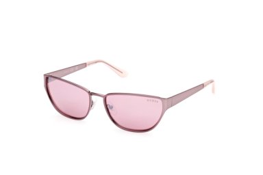 LENTES SOL GUESS ROSADO BRILLANTE ESPEJADOS - 2