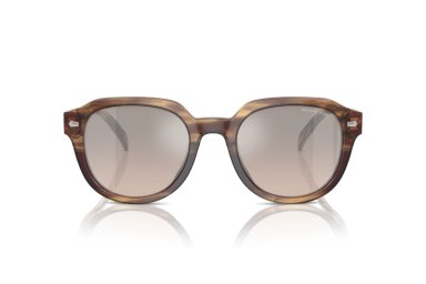 LENTES SOL MICHAEL KORS EGER MARRÓN DEGRADÉ ESPEJADOS - 1