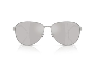 LENTES SOL MICHAEL KORS BIARRITZ PLATEADO ESPEJADOS - 1
