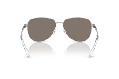 LENTES SOL MICHAEL KORS BIARRITZ PLATEADO ESPEJADOS - 4