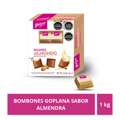 CHOCOLATES GOPLANA CAJA 1 KG BOMBON SABOR ALMENDRA - 2