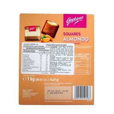 CHOCOLATES GOPLANA CAJA 1 KG BOMBON SABOR ALMENDRA - 5