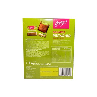 CHOCOLATES GOPLANA CAJA 1 KG BOMBON SABOR PISTACHO - 7