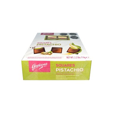 CHOCOLATES GOPLANA CAJA 1 KG BOMBON SABOR PISTACHO - 8