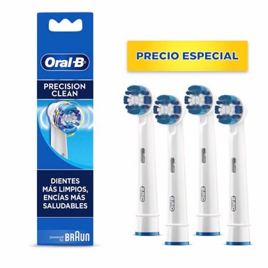 REPUESTOS DE CEPILLO ELÉCTRICO ORAL-B PRECISIÓN CLEAN 4 UD - 2