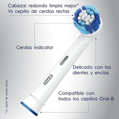 REPUESTOS DE CEPILLO ELÉCTRICO ORAL-B PRECISIÓN CLEAN 4 UD - 6