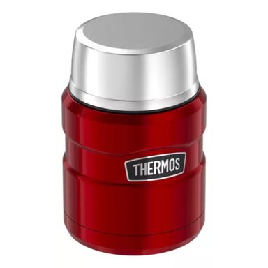 TERMO DE THERMOS COMIDA KING 470ML ACERO INOXIDABLE ROJO - 5