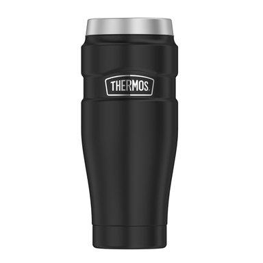 TERMO MUG THERMOS KING 470ML ACERO INOXIDABLE NEGRO - 1