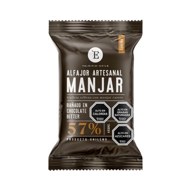 ALFAJOR MANJAR ENTRELAGOS 24 UN 40 GR ARTESANAL BITTER - 1