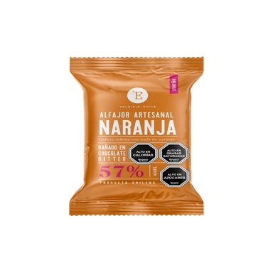 ALFAJOR NARANJA ENTRELAGOS 24 UN 40 GR ARTESANAL BITTER - 1
