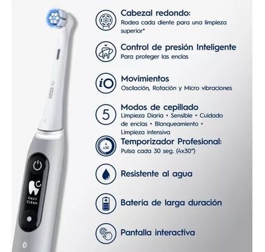 CEPILLO DE DIENTES ELÉCTRICO ORAL-B IO 6 + 4 REPUESTOS - 3