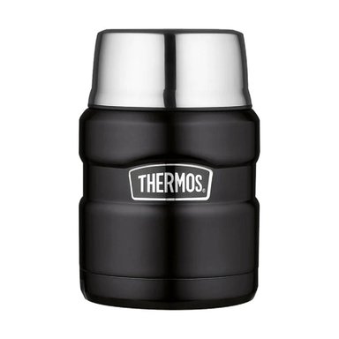 TERMO DE COMIDA THERMOS KING 470ML ACERO INOXIDABLE NEGRO - 2