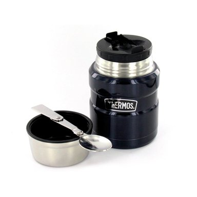TERMO DE COMIDA THERMOS KING 470ML ACERO INOXIDABLE NEGRO - 3