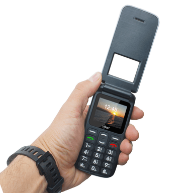 CELULAR SENIOR TECNOLAB SHELL SOS 4G 1.77 PULGADAS NEGRO - 3