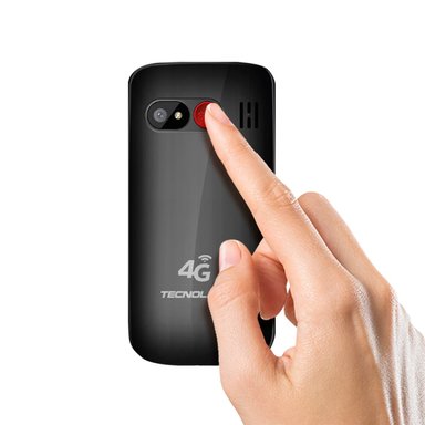 CELULAR SENIOR TECNOLAB SHELL SOS 4G 1.77 PULGADAS NEGRO - 5