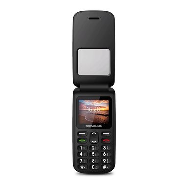 CELULAR SENIOR TECNOLAB SHELL SOS 4G 1.77 PULGADAS NEGRO - 6