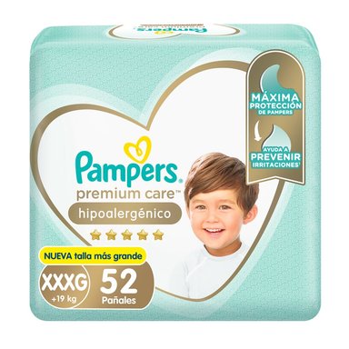 PAÑALES PAMPERS PREMIUM CARE XXXG X 52 UND - 1