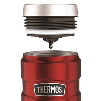 TERMO MUG THERMOS KING 470ML ACERO INOXIDABLE ROJO - 2