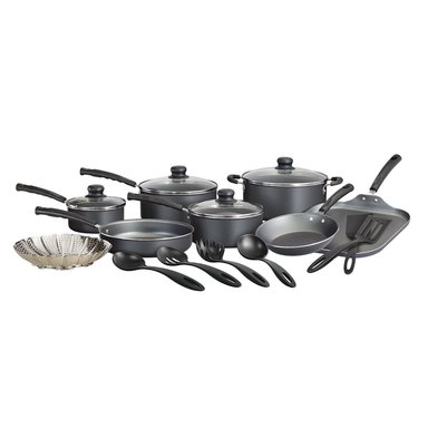 BATERIA DE COCINA JUEGO DE OLLAS TRAMONTINA 18 PIEZAS GRIS - 3