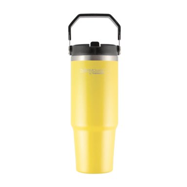THERMOCAFE FLIPLID TRAVEL MUG 880ML ACERO INOX AMARILLO - 1