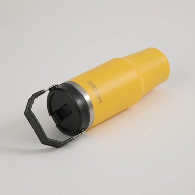 THERMOCAFE FLIPLID TRAVEL MUG 880ML ACERO INOX AMARILLO - 4