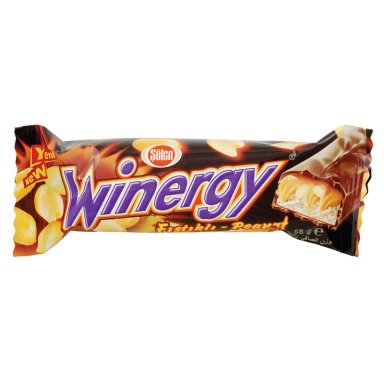 CHOCOLATE WINERGY X12 CON TURRON MANI Y CARAMELO - 1