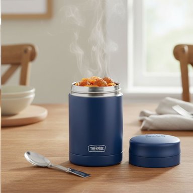 TERMO DE COMIDA FUNTAINER NAVY THERMOS AC. INOXIDABLE 470ML - 3