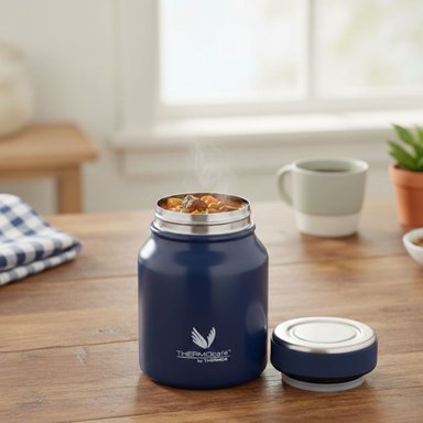 TERMO DE COMIDA ACERO INOXIDABLE JAM NAVY 500ML THERMOS - 5