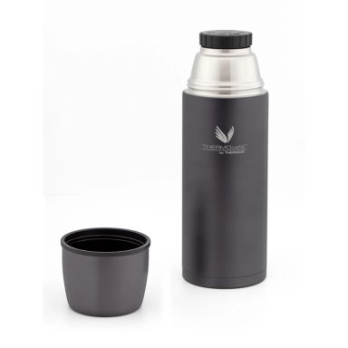 TERMO THERMOS THERMOCAFE  1 LITRO ACERO INOXIDABLE NEGRO MATE - 2