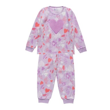 PIJAMA POLAR NIÑA MANGA LARGA CON ESTAMPADO - 1