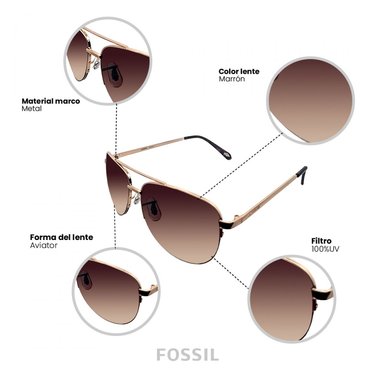 LENTES DE SOL FOSSIL X82586 OUTLOOK - 3