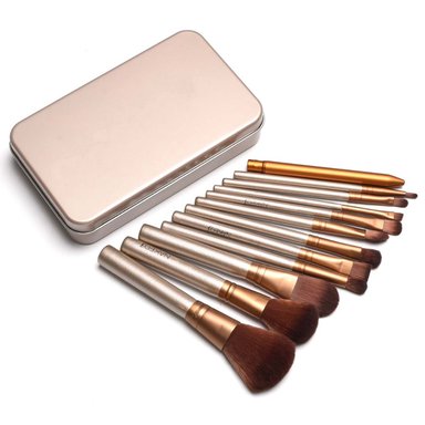 SET 12 BROCHAS COSMETICAVAL DE MAQUILLAJE - 1