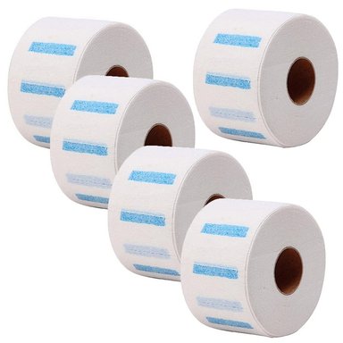 5 ROLLO PAPEL PARA CUELLO PELUQUERÍA BARBERÍA - 1