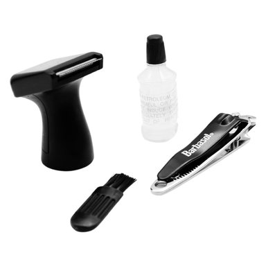 KIT DESVELLADORA INALÁMBRICO BARBASOL NARIZ OÍDO PATILLAS PEINE Y TIJERA NEGRO - 4