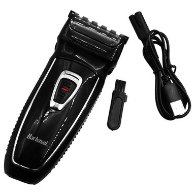 AFEITADORA INALÁMBRICO BARBASOL DESVELLADORA FOIL RECARGABLE TRIMMER NEGRO - 1