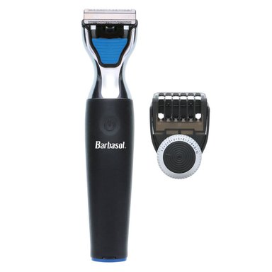AFEITADORA INALÁMBRICO BARBASOL TRIMMER CARA CUERPO RECARGABLE USB NEGRO - 4