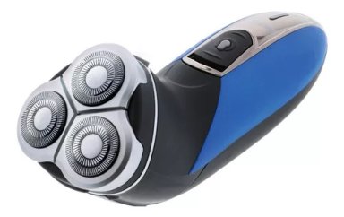 AFEITADORA BARBASOL GIRATORIA RECARGABLE HÚMEDO SECO TRIMMER COLOR AZUL - 4