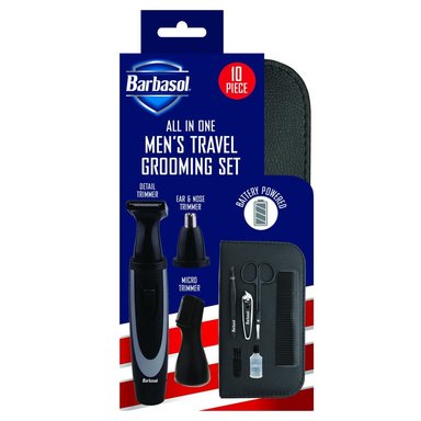 TRIMMER INALÁMBRICO BARBASOL TBLADE CABEZAL GIRATORIO Y DESVELLADORA NARIZ OIDOS 1 VELOCIDAD - 4
