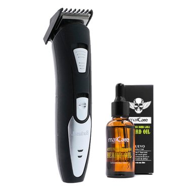 AFEITADORA CORTADORA BARBA USB BARBASOL + ACEITE DE BARBA - 1