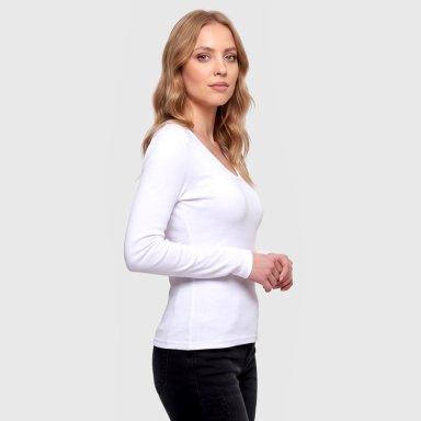 CAMISETA ALGODON MANGA LARGA MUJER 906 - 2