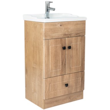 MUEBLE VANITORIO DOMSA 50CM WOOD B50PH-W (NO INCLUYE CUBIERTA) - 1
