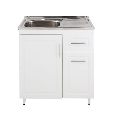 KIT MUEBLE LAVAPLATOS D DOMSA 80CM BLANCO PVCPD80 - 1
