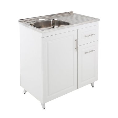 KIT MUEBLE LAVAPLATOS D DOMSA 80CM BLANCO PVCPD80 - 2