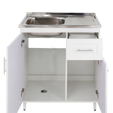 KIT MUEBLE LAVAPLATOS D DOMSA 80CM BLANCO PVCPD80 - 3