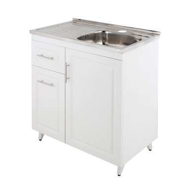 KIT MUEBLE LAVAPLATOS I DOMSA 80CM BLANCO PVCPI80 - 2
