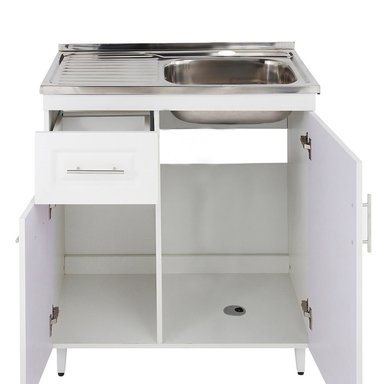 KIT MUEBLE LAVAPLATOS I DOMSA 80CM BLANCO PVCPI80 - 3