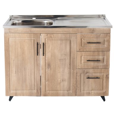 KIT MUEBLE LAVAPLATOS D DOMSA 100CM WOOD PVC100WD - 1