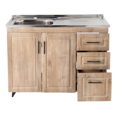 KIT MUEBLE LAVAPLATOS D DOMSA 100CM WOOD PVC100WD - 2