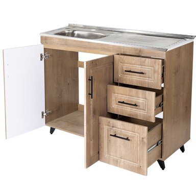 KIT MUEBLE LAVAPLATOS D DOMSA 100CM WOOD PVC100WD - 3